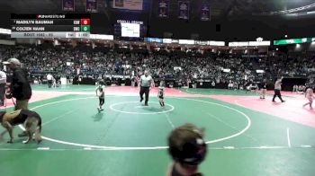55 lbs Cons. Round 4 - Madilyn Bauman, KAWA vs Colten Hahn, SWCA