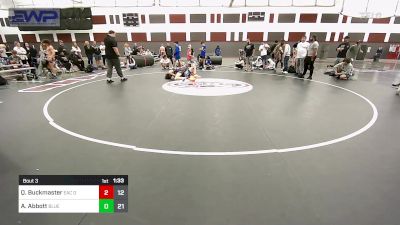 138 lbs Final - Quinton Buckmaster, Elite Athletic Club DZ vs Aric Abbott, ISI Wrestling Blue