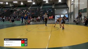 84 lbs Prelims - Jakson McFarland, Columbus Wrestling Org. Maroon vs Kozad Porter, Western Nebraska Titans