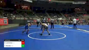 100 lbs Quarterfinal - Drayke Lawrence, Bixby vs Talon Worden, King Select