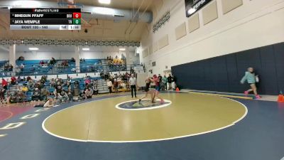 140 lbs Semifinal - Jaya Wemple, Tongue River vs Mhegun Pfaff, Douglas