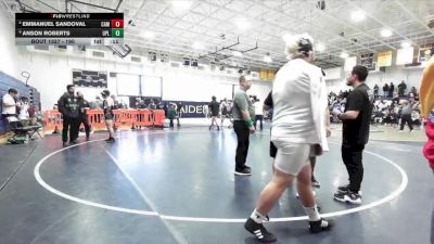 190 lbs Cons. Round 3 - Emmanuel Sandoval, Camarillo vs Anson Roberts, Upland