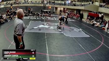 127 lbs Quarterfinals (8 Team) - Owen Rhode, Anoka vs Andrew Garcia, Saint Pius X (Kansas City)