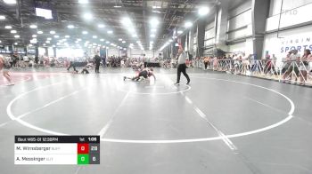 152 lbs Rr Rnd 1 - Max Wirnsberger, Buffalo Valley Wrestling Club - Black vs Alex Messinger, Elite NJ HSB Red