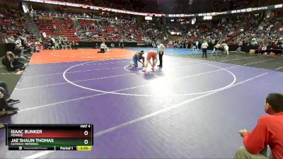 D2-285 lbs Quarterfinal - Isaac Bunker, Monroe vs Jae`Shaun Thomas, Catholic Memorial