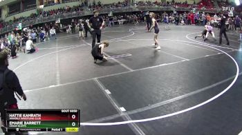 82 lbs Champ. Round 2 - Hattie Kamrath, Waverly Wrestling Club vs Emarie Barrett, Cedar Bluffs