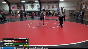 5 lbs Round 5 - Colton Spicer, Keokuk Kids Wrestling Club vs Cole Burgess, QJHS