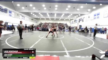 126 lbs Champ. Round 2 - Jack Montague, Huntington Beach High School vs Levi Katz, Capo Valley