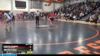 G-10 lbs Round 1 - Brooklyn Mills, Cedar Rapids Jefferson vs Celeste Manning, Prairie, Cedar Rapids