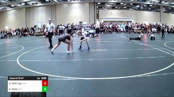 136 lbs Consi Of 16 #1 - Alani Marrujo, Animal House WC vs Amber Noia, Arizona Cross Trained Wrestling