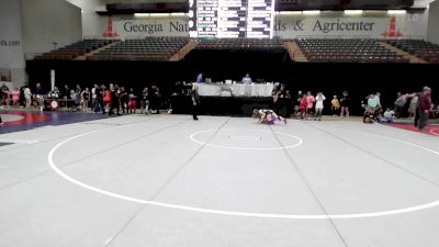 130 lbs Quarterfinal - Jaelyn Sullens, Lumpkin County Wresting vs Zoey Ervin, Garage Grapplers Wrestling