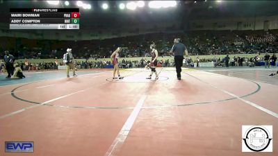 138 lbs Consi Of 16 #1 - Mairi Bowman, Prague vs Addy Compton, Hinton Comets