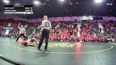 106 lbs Semifinals (8 Team) - Jacinto Lopez, Martin HS vs Rudy Clapp, St Louis HS