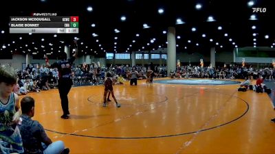 50 lbs Round 7 (8 Team) - Blaise Bonnet, Eagle Wrestling Academy vs Jackson McDougall, Gulf Coast WC
