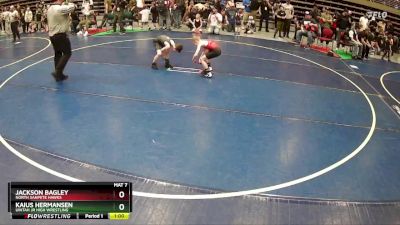 58 lbs Champ. Round 1 - Kaius Hermansen, Uintah Jr High Wrestling vs Jackson Bagley, North Sanpete Hawks