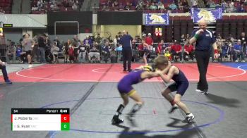 54 lbs Champ. Round 2 - Gabriel Ryan, Thermopolis Wrestling Club vs Jett Roberts, Dillon Wrestling Club