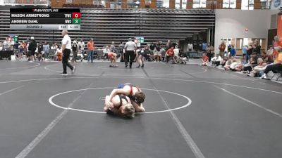 84-92 lbs Round 2 - Andrew Dahl, Williamsburg Wrestling Club vs Mason Armstrong, Tech Fall Wrestling Club