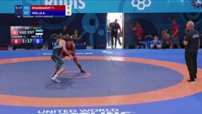 72 kg Qualif. - Yrysbek Khamdamov, Kyrgyzstan vs Andreas Vaelja, Estonia