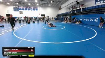 150 lbs Champ. Round 2 - Dakota Ledford, Laramie vs Braxten Crow, Sheridan