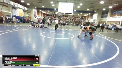 150 lbs Cons. Round 3 - Noah Alamo, Northview vs Pj Cabral, La Mirada