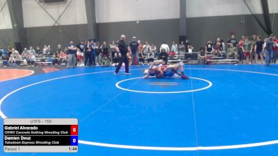 150 lbs Champ. Rd Of 16 - Gabriel Alvarado, CNWC Concede Nothing Wrestling Club vs Damien Deuz, Takedown Express Wrestling Club