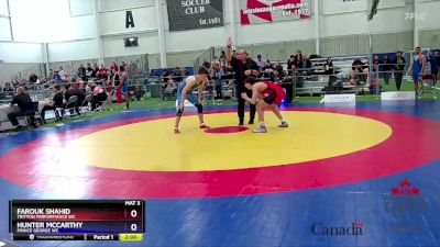 71kg Champ. Round 1 - Farouk Shahid, Tritton Performance WC vs Hunter McCarthy, Prince George WC