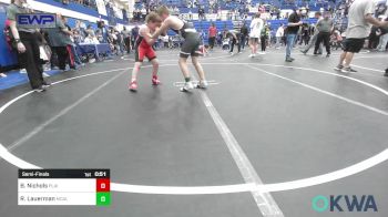 110 lbs Semifinal - Bryar Nichols, Plainview Youth Wrestling Club vs Reid Lauerman, McAlester Youth Wrestling