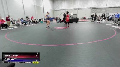 145 lbs Round 4 (6 Team) - Serinity High, Oklahoma Blue vs Clare Waite, Idaho