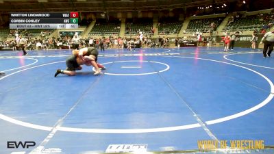 Consi Of 8 #1 - Whitton Lindamood, Weatherford Youth Wrestling vs Corbin Conley, Arlington Wrestling Club