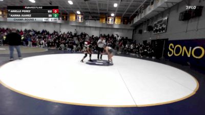 170 lbs Champ. Round 1 - Karina Juarez, Murrieta Mesa vs Arielle Perez, Warren