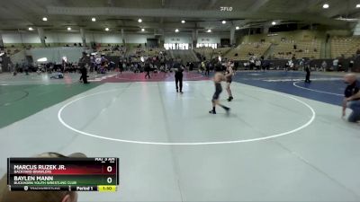 75 lbs Champ. Round 1 - Marcus Ruzek Jr., Backyard Brawlers vs Baylen Mann, Buckhorn Youth Wrestling Club