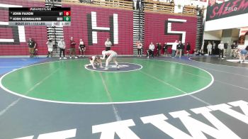 113 lbs 7th Place - John Faxon, Whittier vs Josh Gonsalves, Middleborough