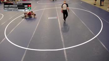 16U - 132 lbs Champ. Round 1 - Jimmy Jefferson, Maple Grove Wrestling Club vs Nick Andreotti Jr, Minnesota