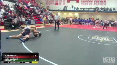 157 lbs Semifinals (8 Team) - Alex Diluzio, Caravel Academy vs Joey Santoro, Saint Mark`s