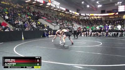 157 lbs Finals (1st & 3rd) - Jesse Egli, Fort Dodge vs AJ Pontier, Indianola