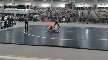AA 157 lbs 1st Place Match - Zachery Little, Summit High School vs Luke Louzensky, Kirkwood High School