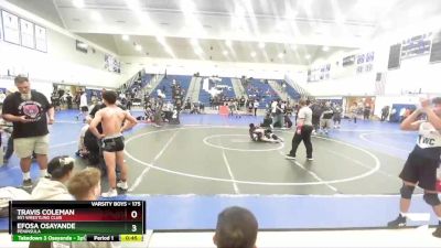 175 lbs Cons. Semi - Efosa Osayande, Peninsula vs Travis Coleman, 951 Wrestling Club