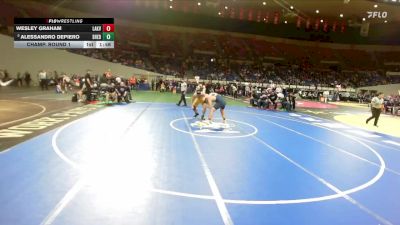 3A Boys 215 lbs Champ. Round 1 - Alessandro DePiero, Sheridan Boys vs Wesley Graham, Lakeview Boys