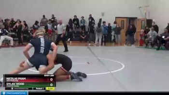 160 lbs Cons. Round 3 - Dylan Wood, Shadow Ridge vs Nicolas Pham, Westminster