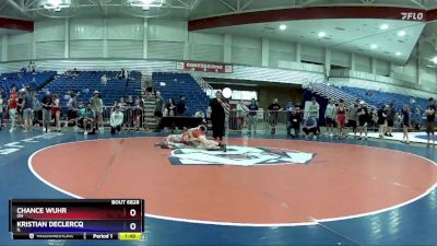 100 lbs Cons. Round 5 - Chance Wuhr, OH vs Kristian DeClercq, IL