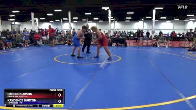 250 lbs 4th Wrestleback (16 Team) - Paden Pearson, Oklahoma Blue vs Kaydence Burton, Tennessee