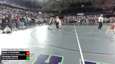85 lbs Semis - Raiden Crook-Hutsler, White River Hornets Wrestling Club vs Christopher Kuberth, Twin City Wrestling Club