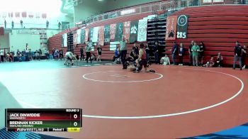 144 lbs Round 3 - Jack Dinwiddie, Wadsworth vs Brennan Kicker, Highland (Medina)