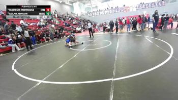 125 lbs Quarterfinal - Leilah Aragon, El Paso Americas vs Madison Rodriguez, El Paso Irvin