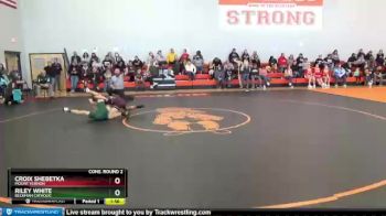 132 lbs Cons. Round 2 - Riley White, Beckman Catholic vs Croix Shebetka, Mount Vernon