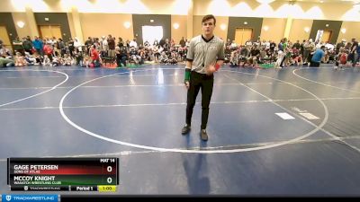 52 lbs Semifinal - Gage Petersen, Sons Of Atlas vs McCoy Knight, Wasatch Wrestling Club
