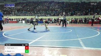 101 lbs Round Of 64 - Rush Rodriguez, Westmoore Wresting vs Aiden Bayer, Broken Arrow Junior High