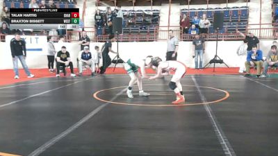 75_B lbs Consi Of 16 #2 - Talan Hartig, Chartiers-Houston vs Braxton Bissett, West Greene