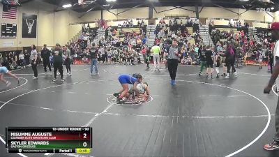 90 lbs Quarterfinal - Skyler Edwards, Gaston Grizzlies vs Misumme Auguste, Lslander Elite Wrestling Club