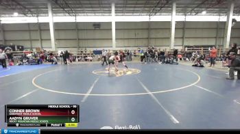 95 lbs Cons. Round 4 - Conner Brown, Sandpoint Middle School vs Aadyn Gruver, Rocky Mountain Middle School